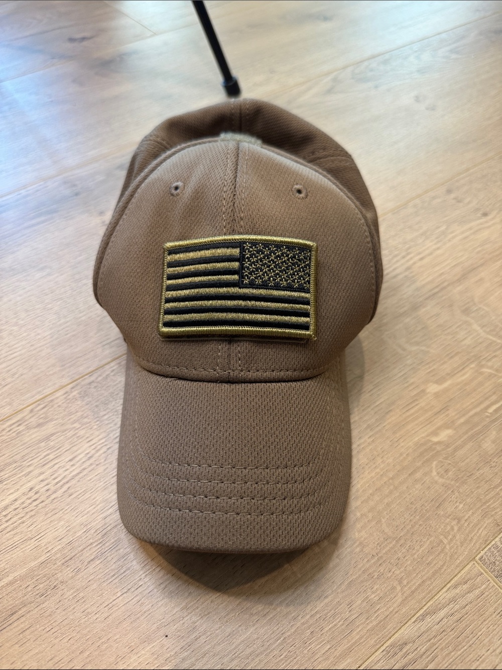 Condor Tactical Brown Baseball Cap with Olive American Flag Patch